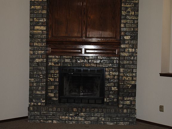 Living room fireplace