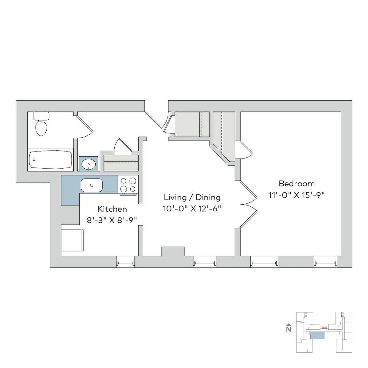 Floor plan delm1bb1