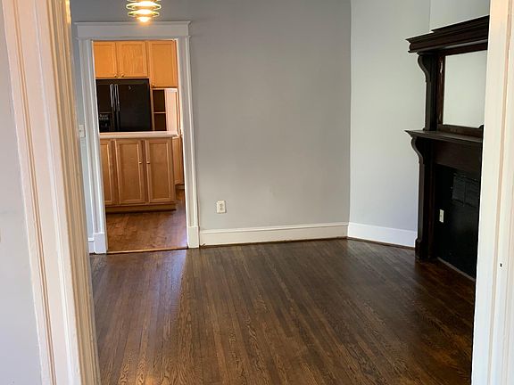 Dining Room with second Fireplace Mantel.