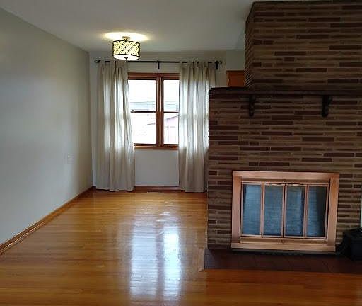 Wood burning fireplace with fan