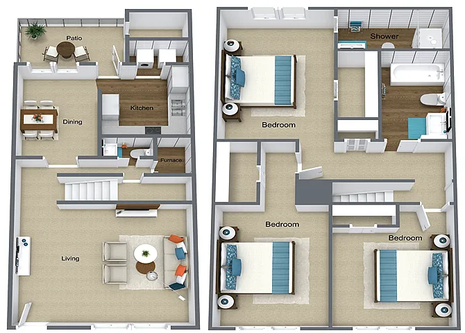 Floor plan CT 3x2