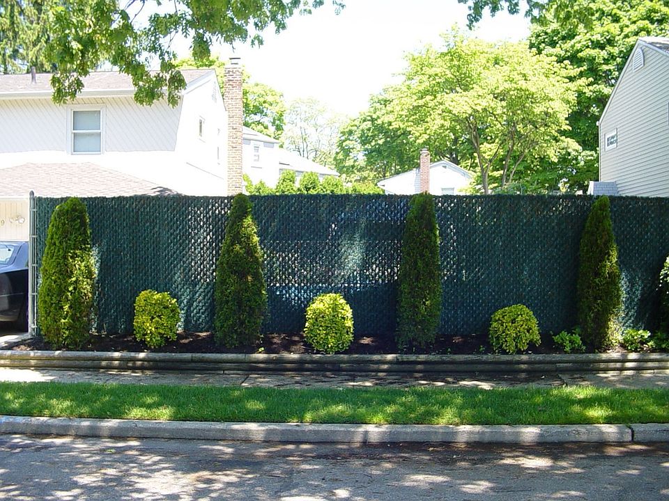Right front of property