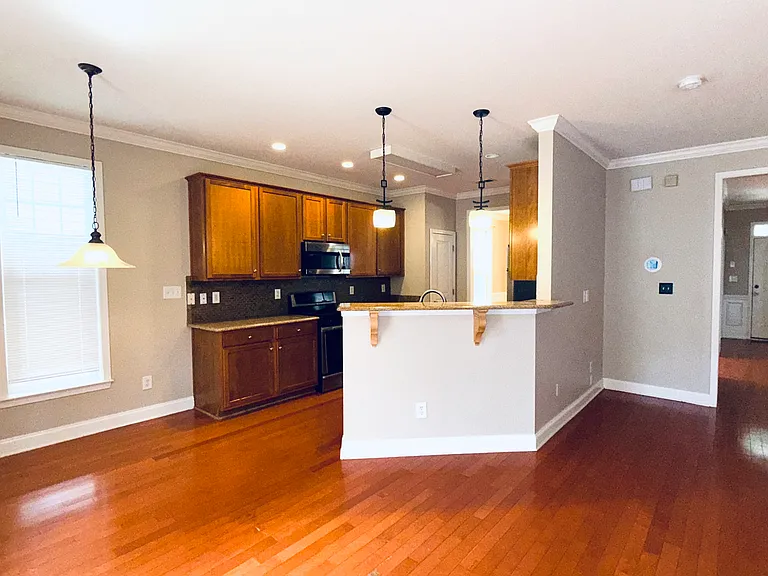 Open Living Space/Great Room into Kitchen
