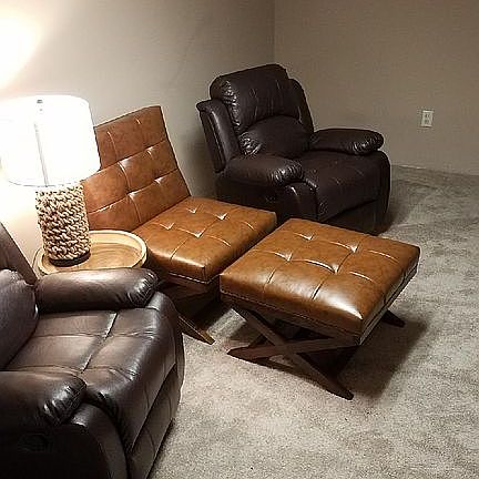 Basement family room & den 