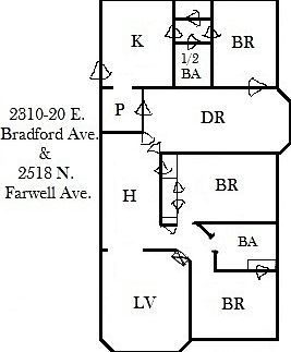 3rd image of 2518 N Farwell Ave APT 2