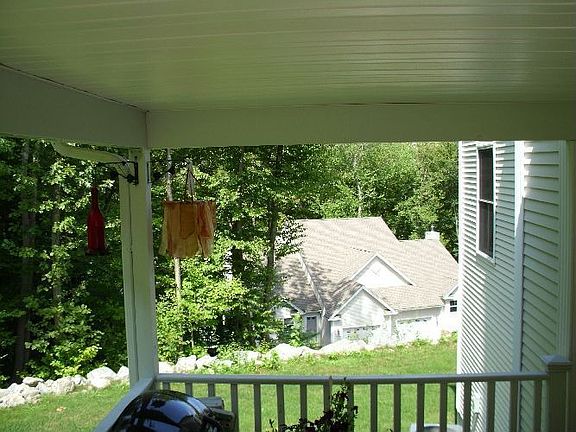 Views From the House: From the porch to the back -- the condo below