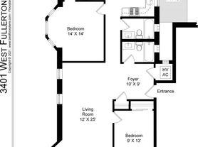 3409 Fullerton LLC, 2 beds  2.0 baths (1268 sqft)