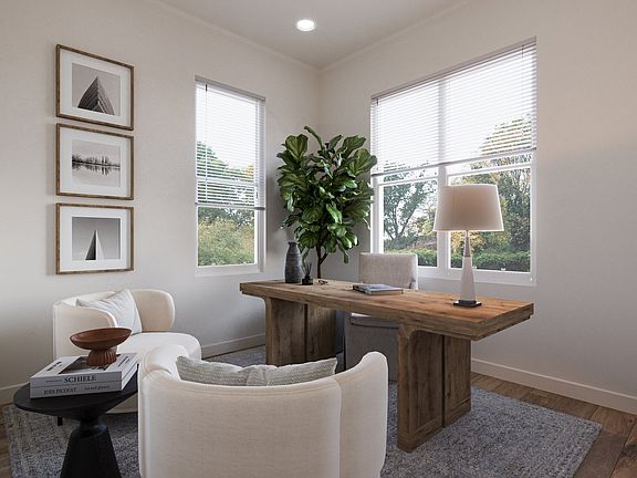 Home Office Flex Room - Interior Rendering