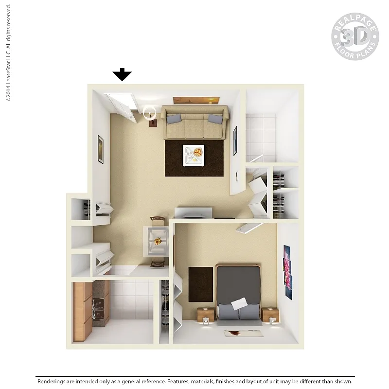 Floor plan 1 Bedroom Flat