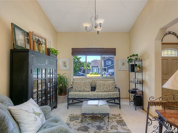 High ceilings throughout the home add to its spaciousness. 