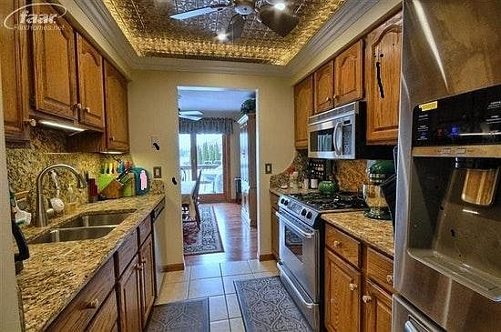 Kitchen with granite counters