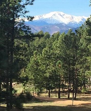 Pikes Peak views from back of the home