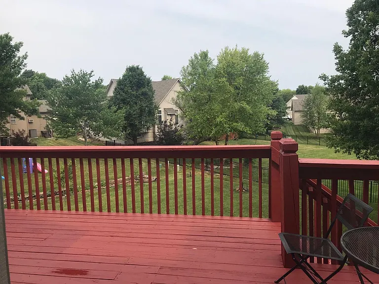 New painted deck.