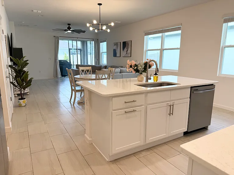 Kitchen - Dining Room- Living Room