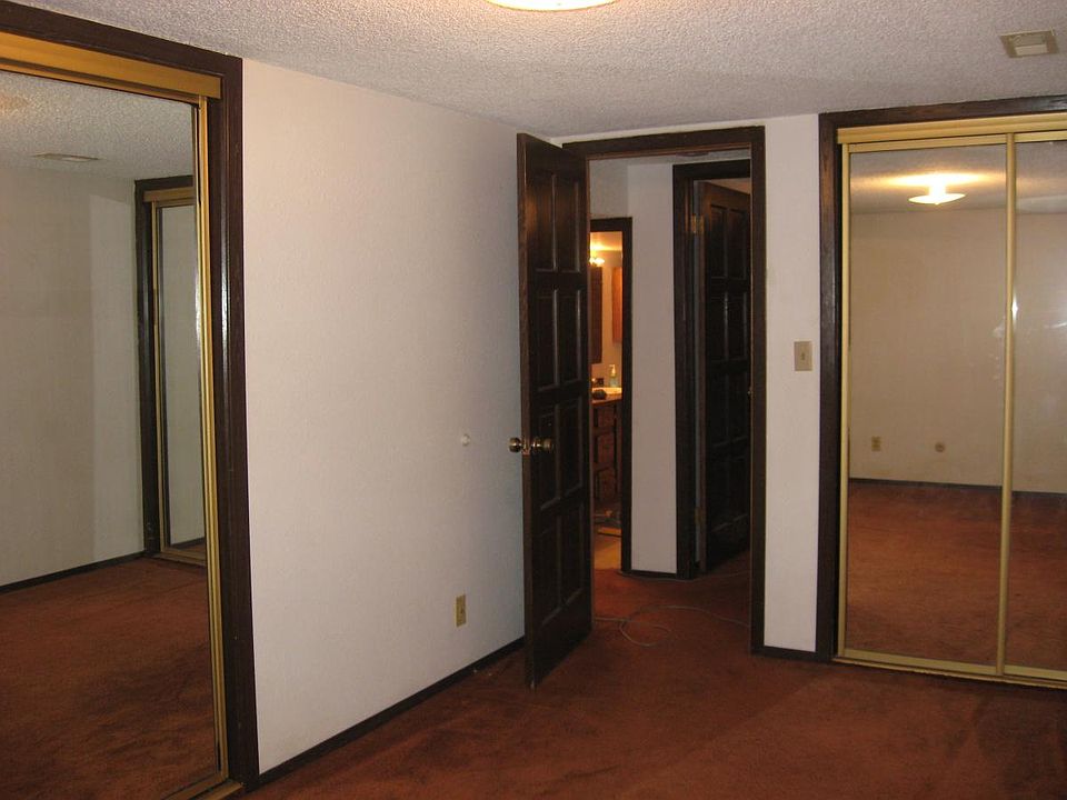 Bedroom with two large closets