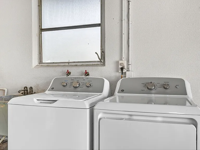 New washer and dryer.