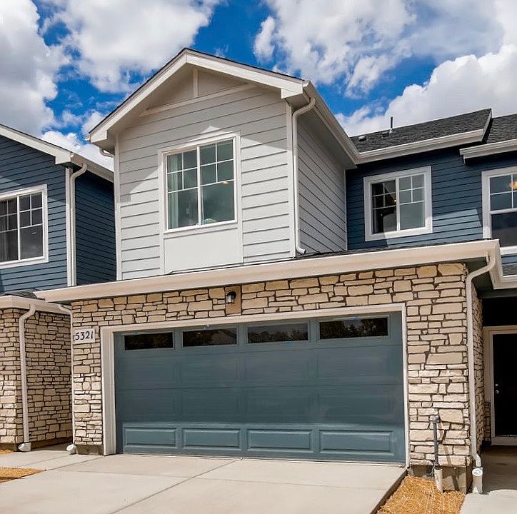 Front of Unit with 2 car garage
