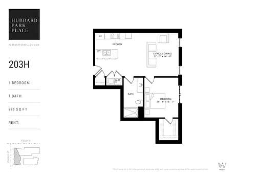 Floor plan 203H