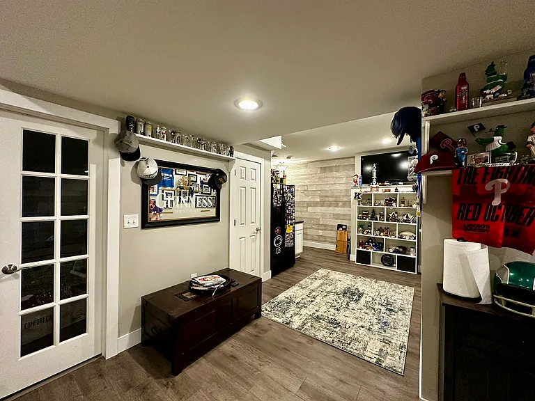 Additional storage on the other side of the stairs