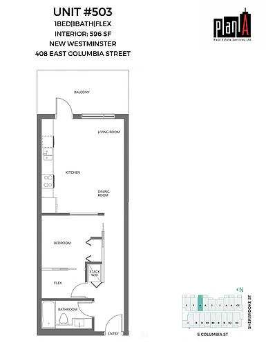 Floor plan Condos 1 Bed 1 Bath