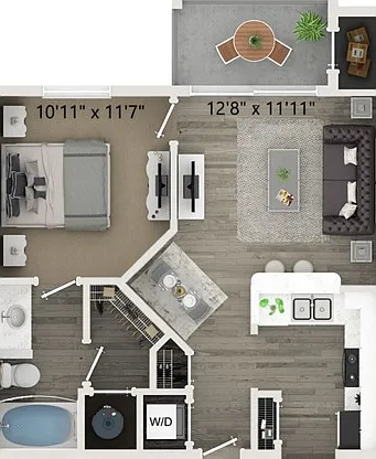 A1 1 Bed 1 Bath A1 1 Bed 1 Bath