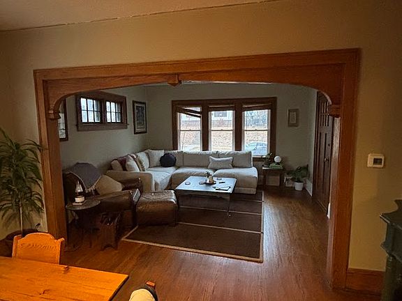 Dining room and living room