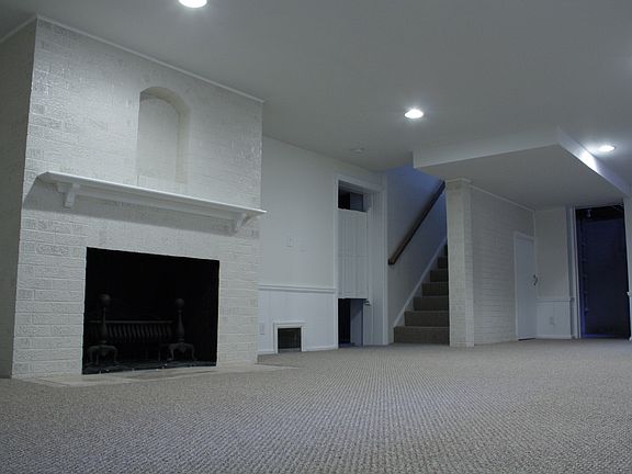 basement fireplace