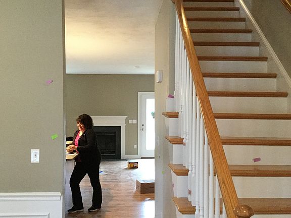 foyer into kitchen/living space