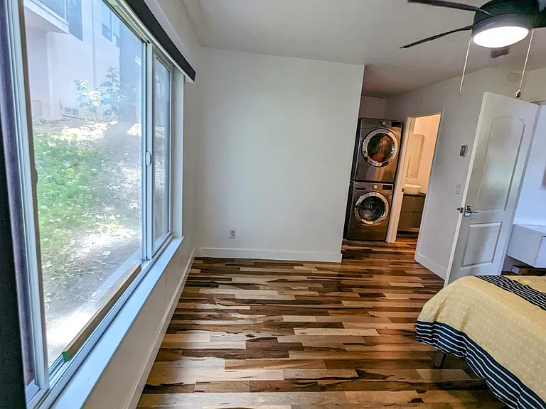 Large bedroom window