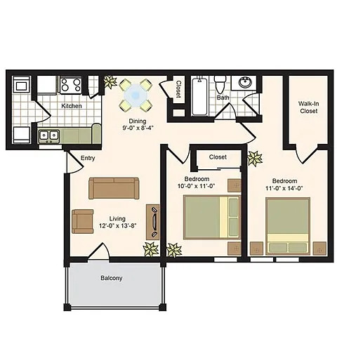 Floor plan B3