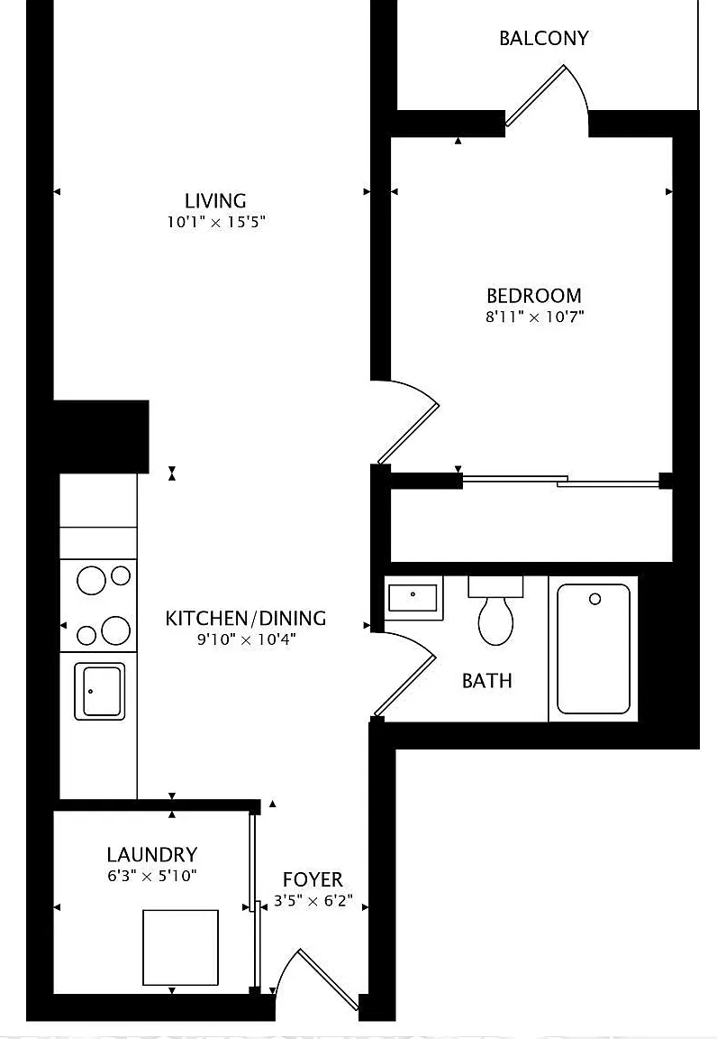 1 bed, $2,500 — Photo 2