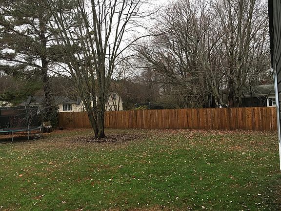 Backyard with 6' Privacy Fence