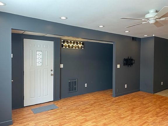 Entrance with hallway and living room