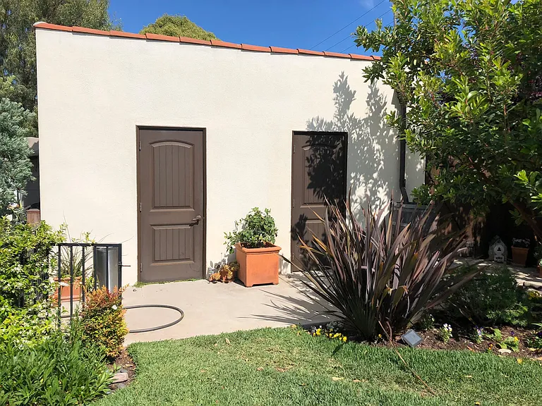 Laundry room on the left