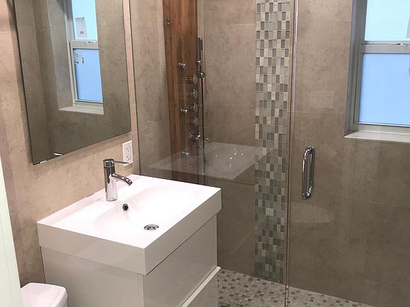 remodeled shower bathroom