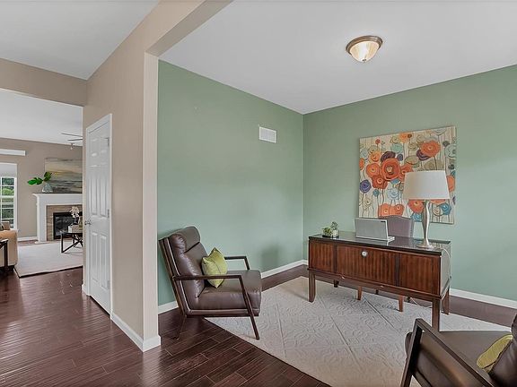 Home office space as you enter home.