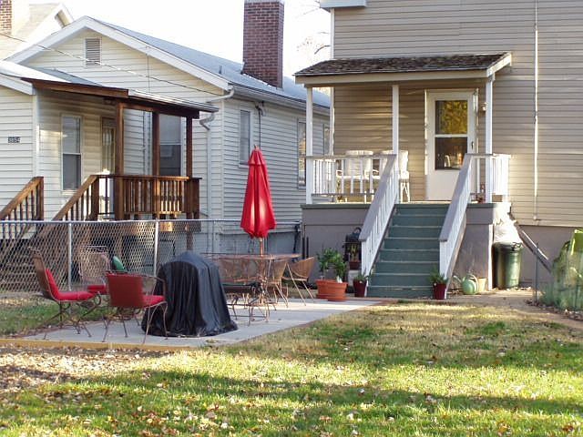 Backyard patio