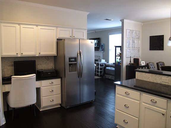 Custom built-in desk in Kitchen