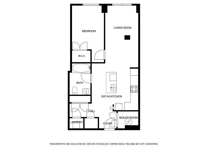 Floor plan 1 Bed / 1 Bath