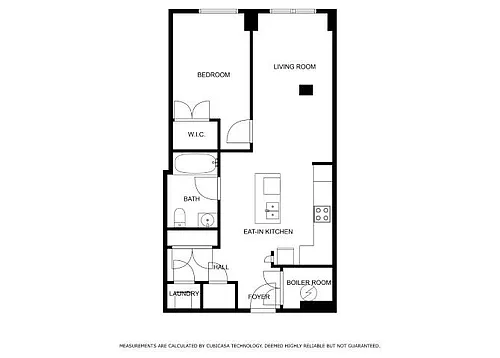 Floor plan 1 Bed / 1 Bath