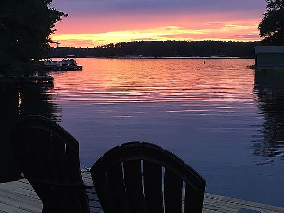 View from private dock