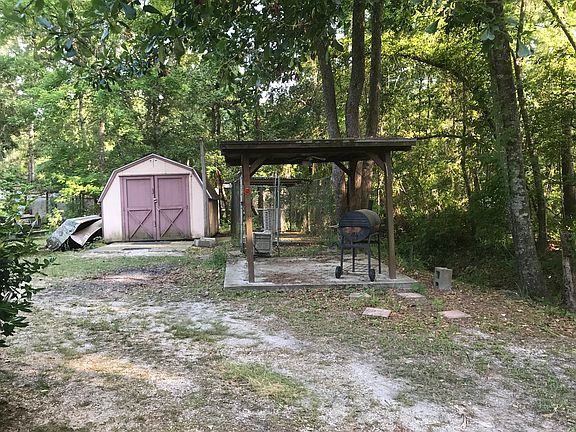 Shed with BBQ area
