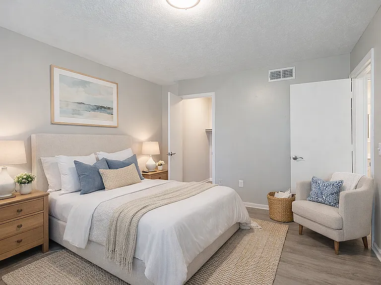 Cozy neutral-toned bedroom retreat