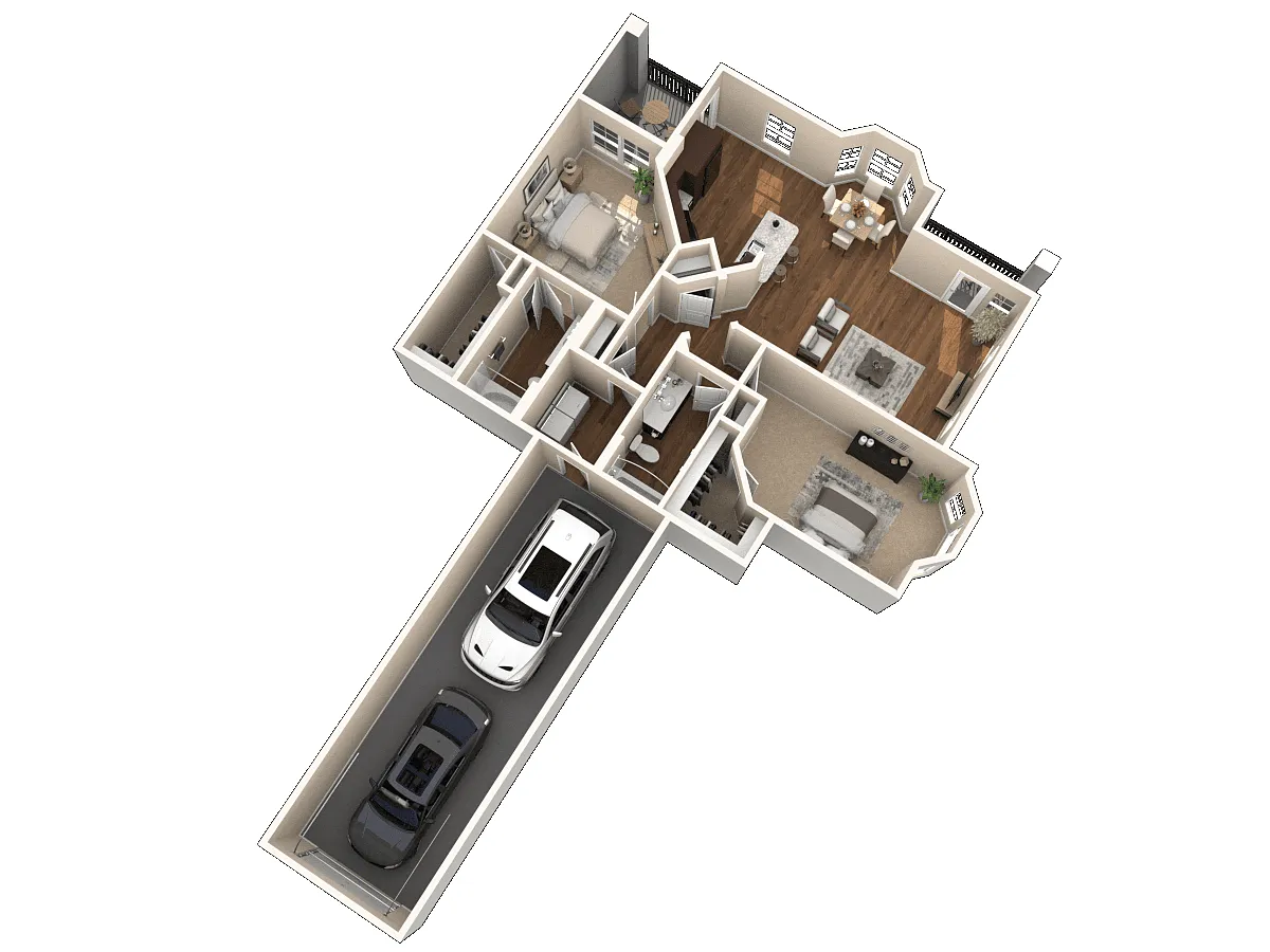 Floor plan B 2 Lower
