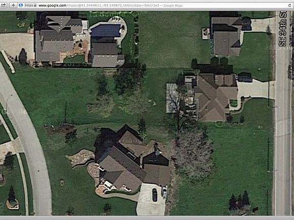 Neighboring homes and lot