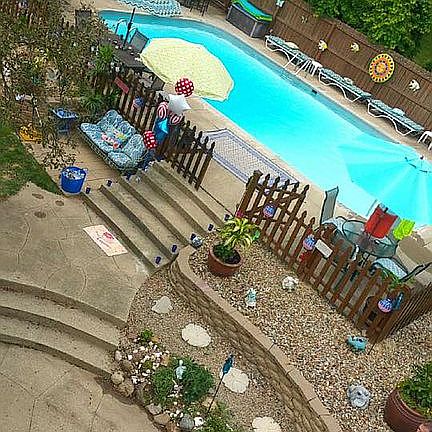 Roof view of Backyard Oasis!