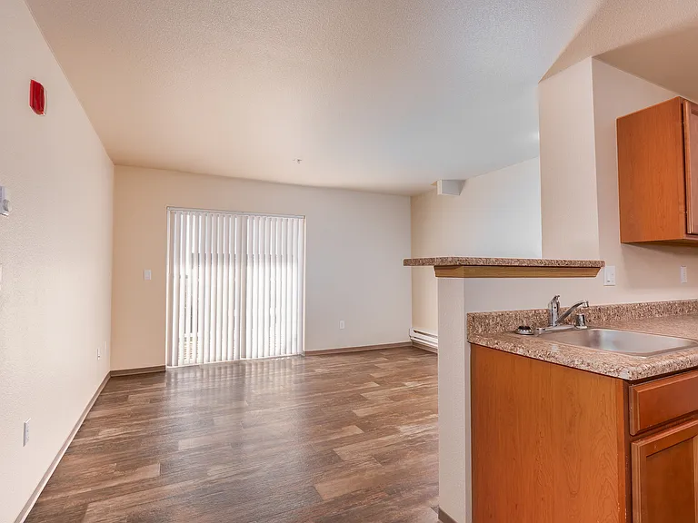 Living Room looking at balcony slider - Upper Building