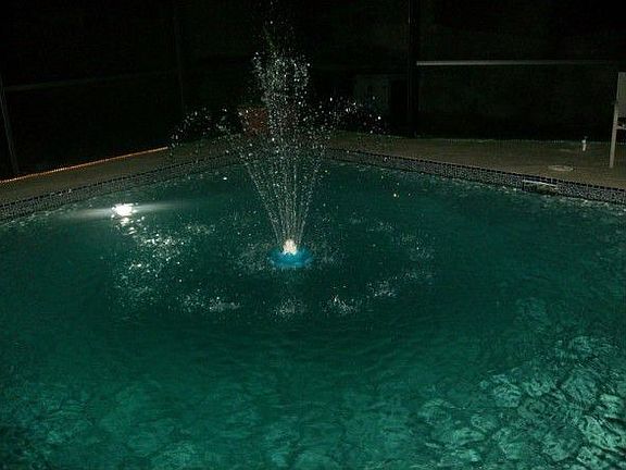 fountain in pool