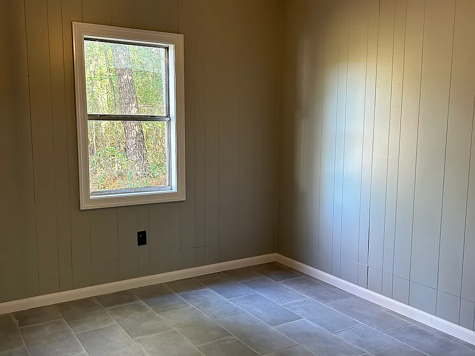 1 of 2 bedrooms with large closet.