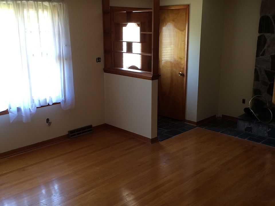 Living room with hardwood